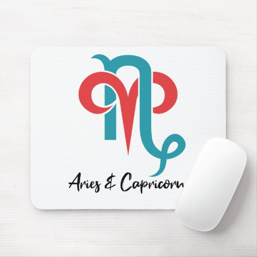 Aries en capricorn stellen Zodiastrologie Muismat (Met muis)