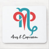 Aries en capricorn stellen Zodiastrologie Muismat (Voorkant)