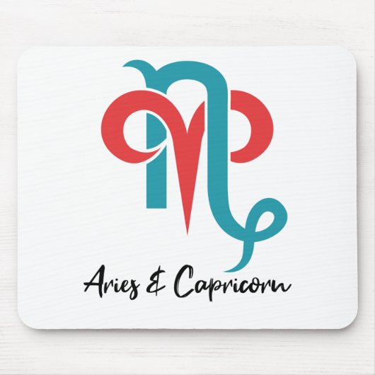Aries en capricorn stellen Zodiastrologie Muismat (Voorkant)