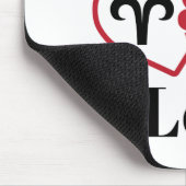 Aries en Leo Couples Zodiac Horoscope Muismat (Hoek)