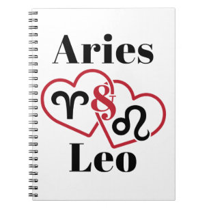 Aries en Leo Couples Zodiac Horoscope Notitieboek