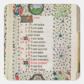 Aries en man vierkante sticker (Voorkant)