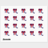 Aries en Scorpio Ronde Sticker (Vel)