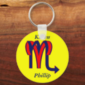 Aries en Scorpio Sleutelhanger (Voorkant)