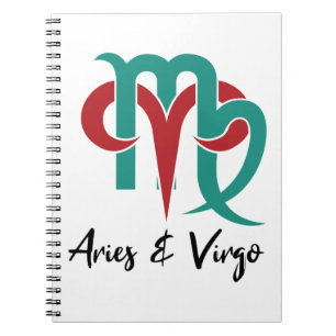 Aries en Virgo Zodiac Couple Horoscope Notitieboek