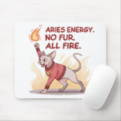 Aries Energy Sphynx Cat No Fur All Fire Art Muismat (Met muis)