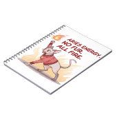 Aries Energy Sphynx Cat No Fur All Fire Art Notitieboek (Linkerzijde)