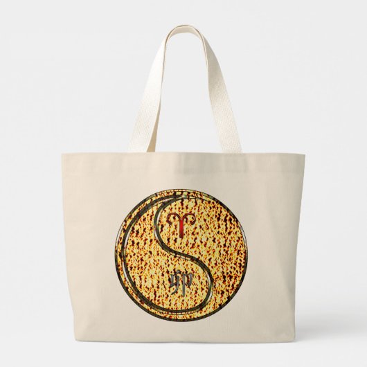 Aries & Fire Rabbit Grote Tote Bag (Achterkant)