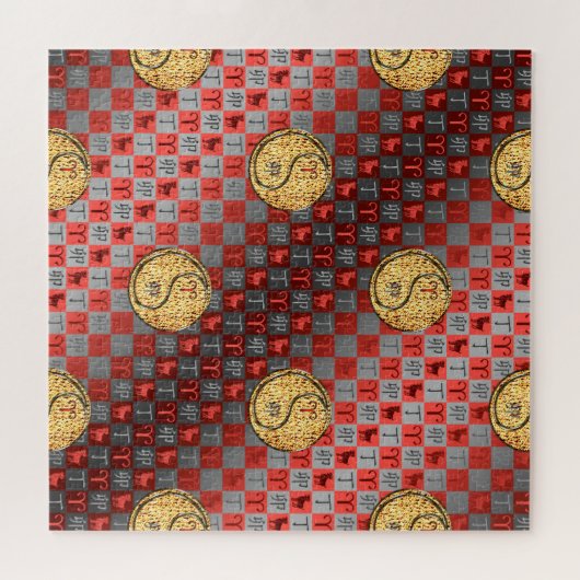 Aries & Fire Rabbit Legpuzzel (Horizontaal)