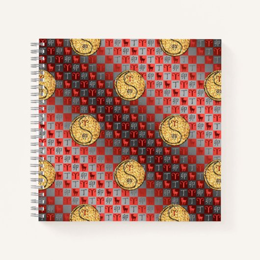 Aries & Fire Rabbit Notitieboek (Voorkant)