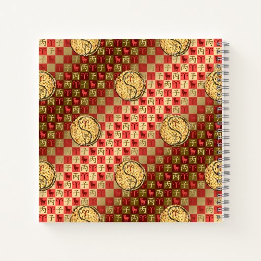 Aries & Fire Rat Notitieboek (Achterkant)