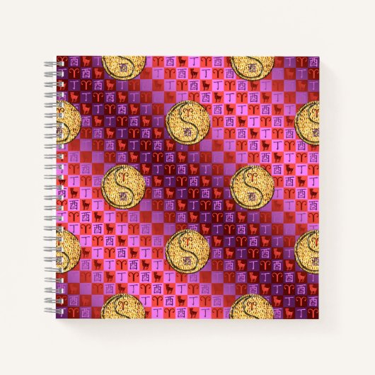 Aries & Fire Rooster Notitieboek (Voorkant)