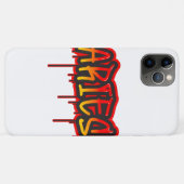 ARIES Fire Sign Driving Word Art Spray Paint Case-Mate iPhone Case (Achterkant (horizontaal))