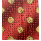 Aries & Fire Tiger Douchegordijn (Voorkant)