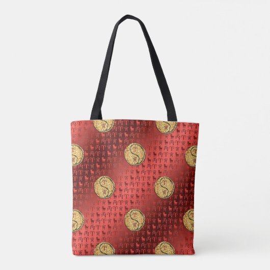 Aries & Fire Tiger Tote Bag (Achterkant)
