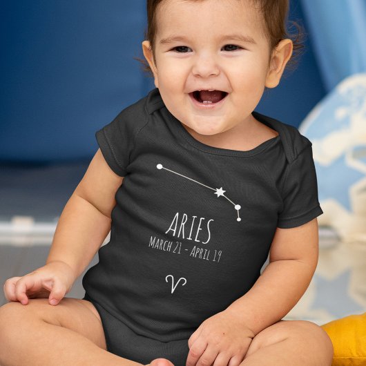 Aries geboortekaart | Zodiac Constellation Romper