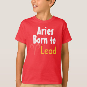 Aries geboren in lood t-shirt