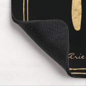 Aries gehamerd goud gestileerd astrologisch symboo muismat (Hoek)