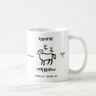 Aries gepersonaliseerd koffiemok