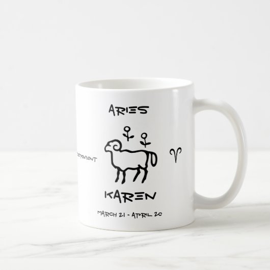 Aries gepersonaliseerd koffiemok (Rechts)
