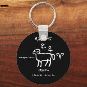 Aries gepersonaliseerd sleutelhanger (Voorkant)