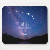 Aries | Gepersonaliseerde zodiac-constellatie Muismat (Voorkant)