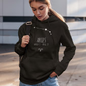 Aries | Gepersonaliseerde Zodiac Constellation Hoo Hoodie