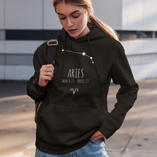 Aries | Gepersonaliseerde Zodiac Constellation Hoo Hoodie