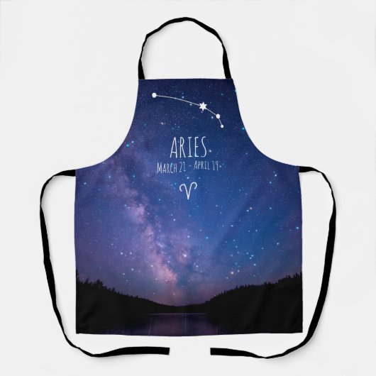 Aries | Gepersonaliseerde zodische sterrenapron Schort (Voorkant)