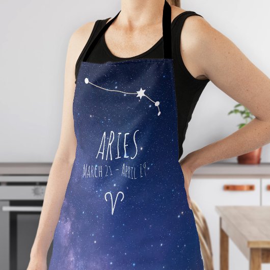 Aries | Gepersonaliseerde zodische sterrenapron Schort