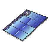 Aries Glas in lood Weekly Planner Notitieblok (Schuin)