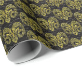 Aries Gold op leder Cadeaupapier (Rol Hoek)