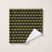 Aries Golden Astrology Sign Bad Handdoek (Wasdoekje)