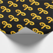 Aries Golden Astrology Sign Cadeaupapier (Hoek)