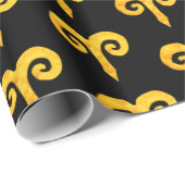 Aries Golden Astrology Sign Cadeaupapier (Rol Hoek)