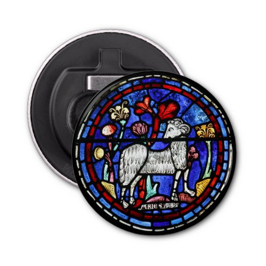 Aries Gothic Glas in lood Windows Opener (Voorkant)