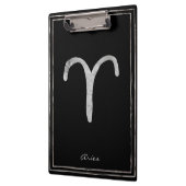 Aries hammered zilver gestileerde astrologiesymboo klembord (Links)