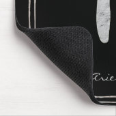 Aries hammered zilver gestileerde astrologiesymboo muismat (Hoek)