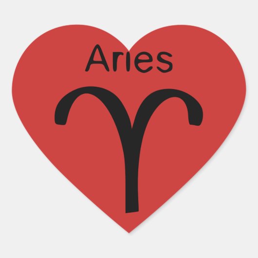 Aries Hart Sticker (Voorkant)