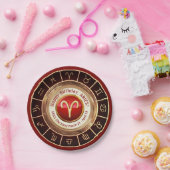 Aries - het Astrologische Teken van de Ram Papieren Bordje (Feest)