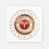 Aries - het Astrologische Teken van de Ram Servet (Voorkant)