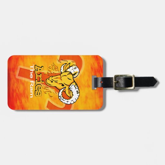 Aries Het bagagelabel van de Ram horoscoop (Voorkant horizontaal)