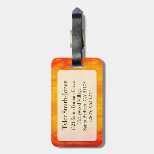 Aries Het bagagelabel van de Ram horoscoop (Achterkant verticaal)