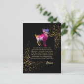 Aries het Ram Briefkaart (Staand voorkant)