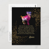 Aries het Ram Briefkaart (Voorkant / Achterkant)