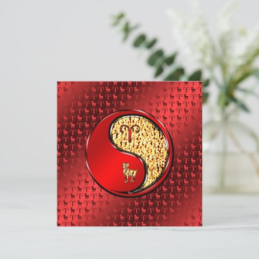 Aries het Ram Kaart (Staand voorkant)