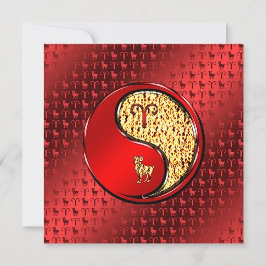 Aries het Ram Kaart (Voorkant)