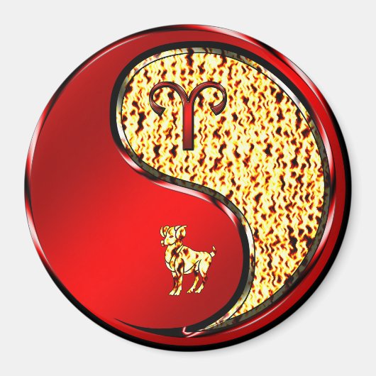 Aries het Ram Magneet (Voorkant)