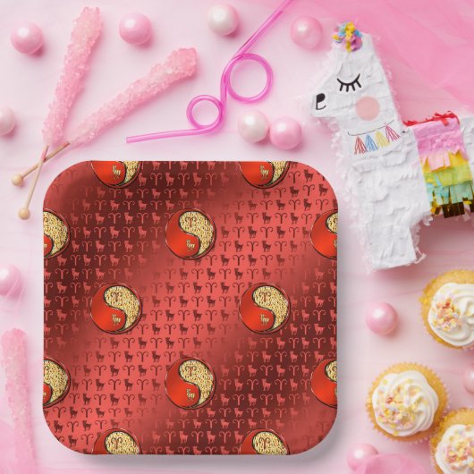 Aries het Ram Papieren Bordje (Feest)