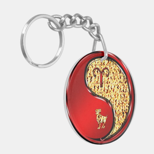 Aries het Ram Sleutelhanger (Voorkant Links)